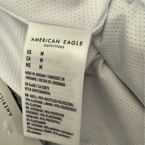 NWT American Eagle Men’s  3” Poolside Swim Short Bathing Suit Black Medium - Picture 7 of 9